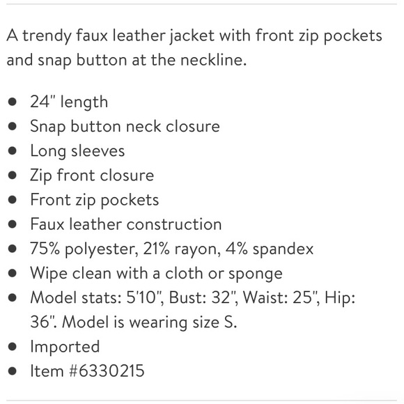 Guess Faux Leather Racer Jacket Size L NWT - Picture 11 of 11